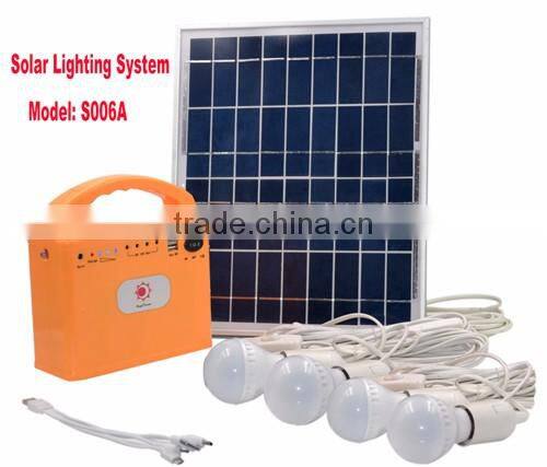 Portable 10W- 200W off grid solar power system with battery