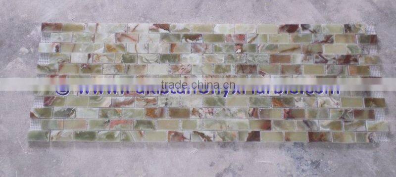 Excellent quality GREEN ONYX MOSAIC TILES COLLECTIONS
