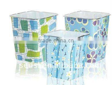 square plastic trash bin,bin,rabbish can,waste bin