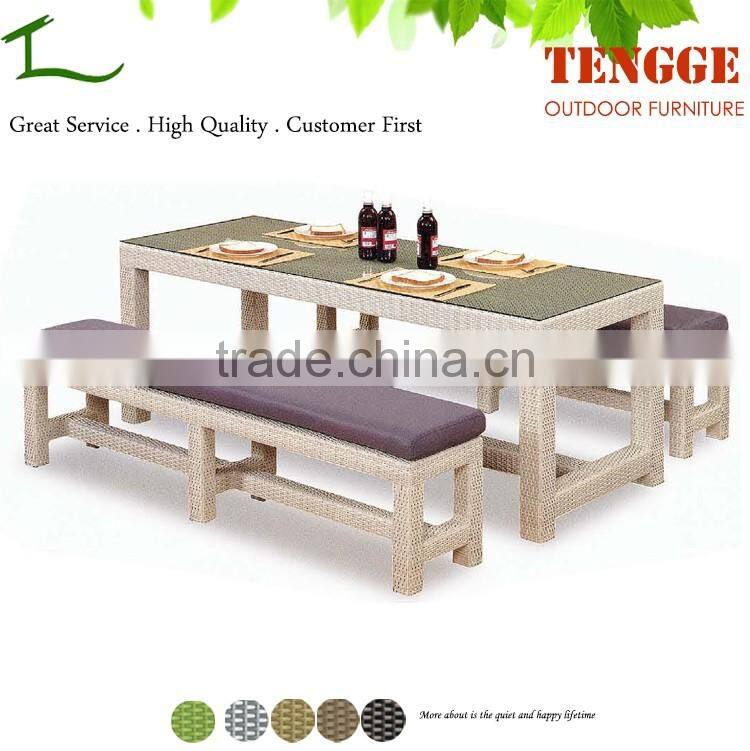 YH-8047 outdoor furniture rattan bar table and chairs