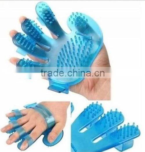 silicone pet dog cat bathing grooming brush hand wearable pet's favorite