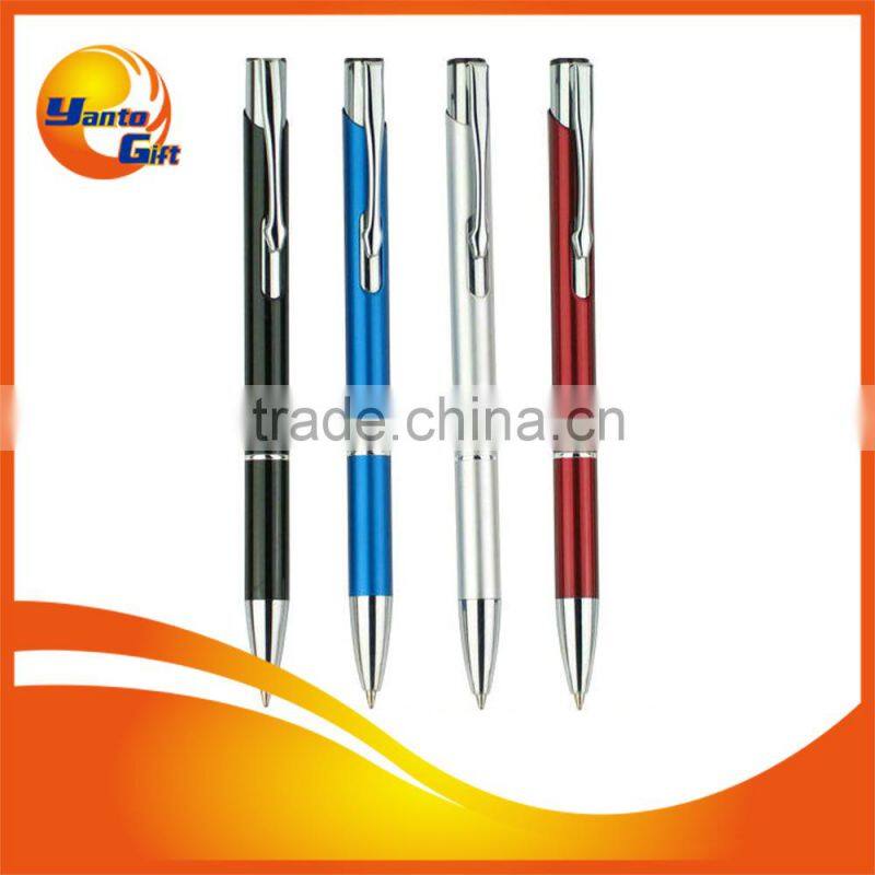 Logo Clip Aluminum Gel Pen