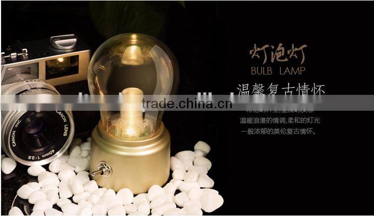 England Style Retro Bulb Light, LED Charge Table lamp Night Lamp