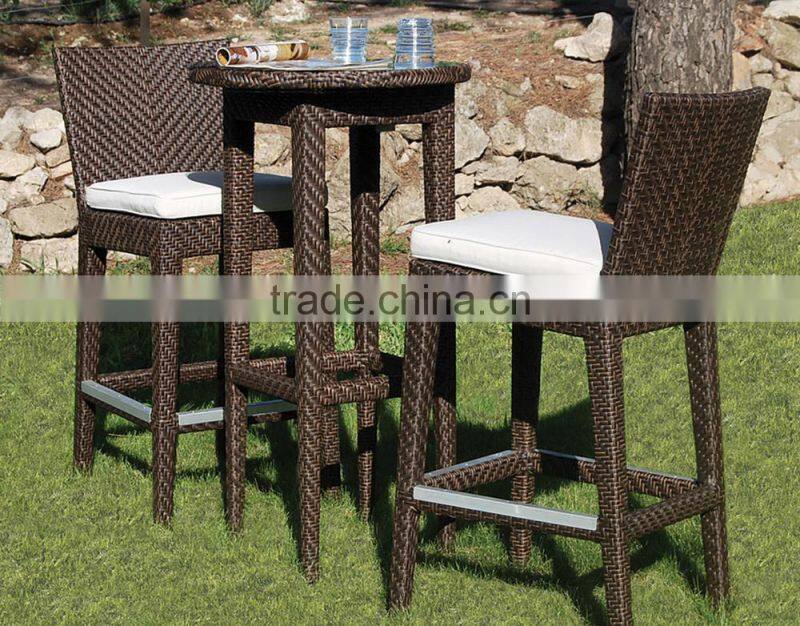 Sigma outdoor bar furniture high table sets wicker bar chairs
