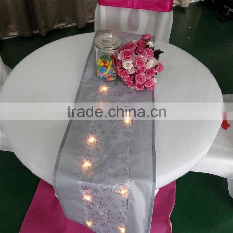SparklingTable Runners Lights/safety lights for runners/led light for runners/table cover with led light/christmas table runner