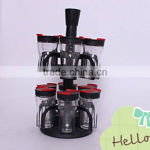 12pcs 80ml glass condiment set