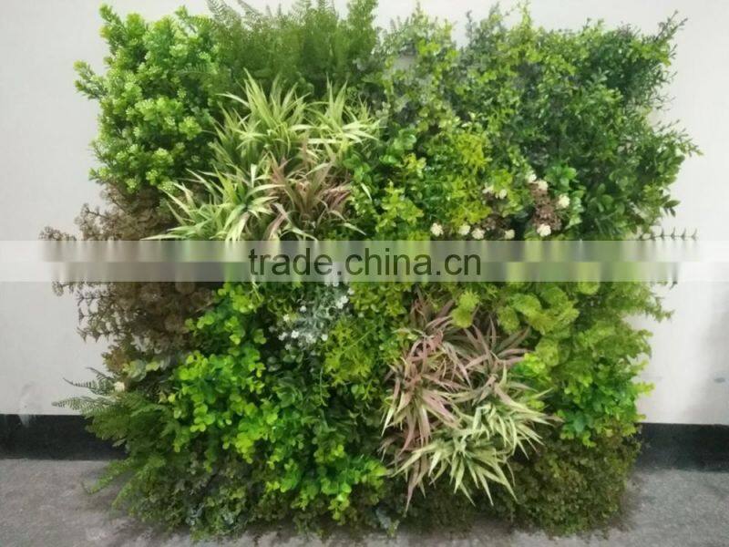 Verticial grass wall tiles