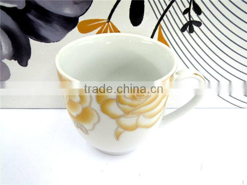 Hot sale ceramic porcelain Cups and Saucers Manufacture