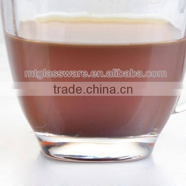 glass coffee cup with handle