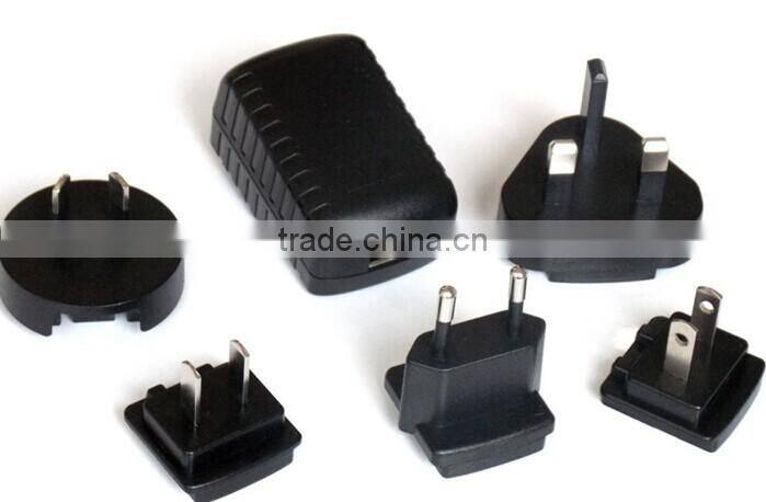 5 W, DoE Level VI & CoC Tier 2 Efficiency, USB Input, Interchangeable Input Blades, Wall Plug Adapter, Ac-Dc Power Supply