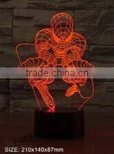 3D optical illusion Halloween pumpkin shape decoration desktop night light