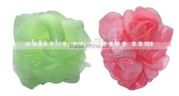 Flower shape bath ball sponge mesh bath ball