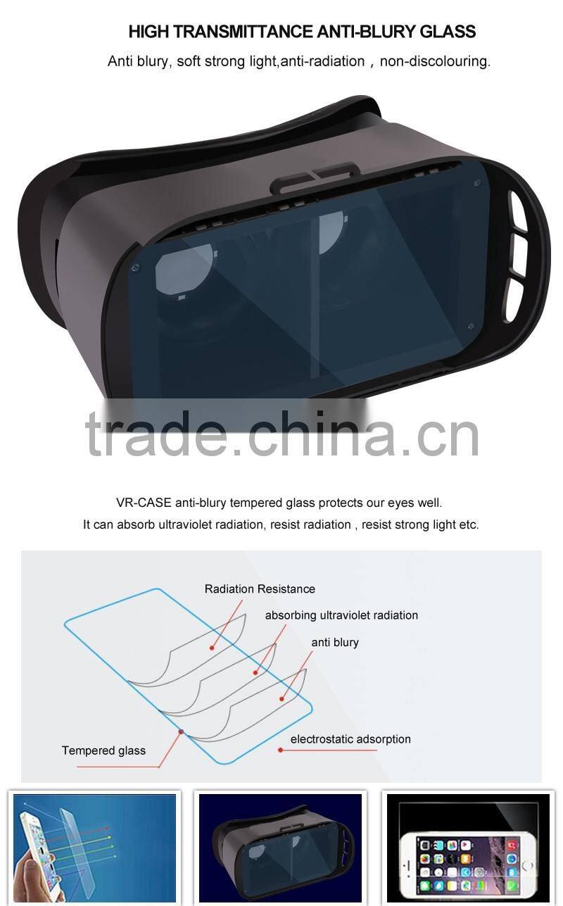3D VR Virtual Reality Headset 3D Glasses Adjust Cardboard VR BOX For 3.5~6.0" Smartphones