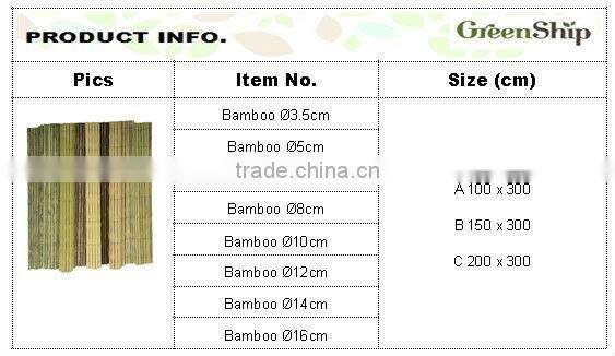 Synthetic bamboo matting from GreenShip/long lifetime/weather resistant/ eco-friendly/patented products