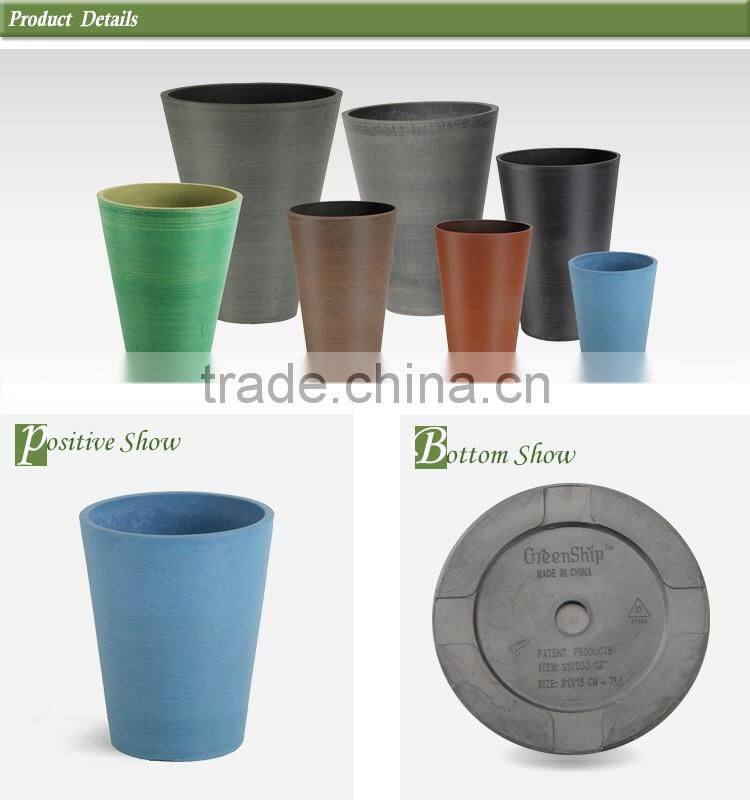 UV protection Lightweight plastic plastic round flower planter