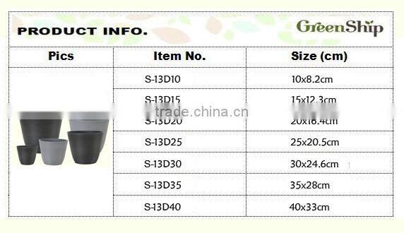 Decorative Garden Terracotta Pots Wholesale for outdoor/ 20 years lifetime/ lightweight/ UV protection/ eco-friendly