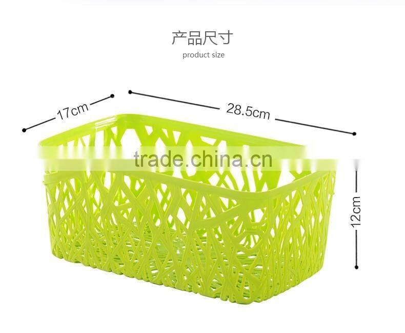 Plastic Sundries Basket Middle Size, Plastic Basket with SGS certificate