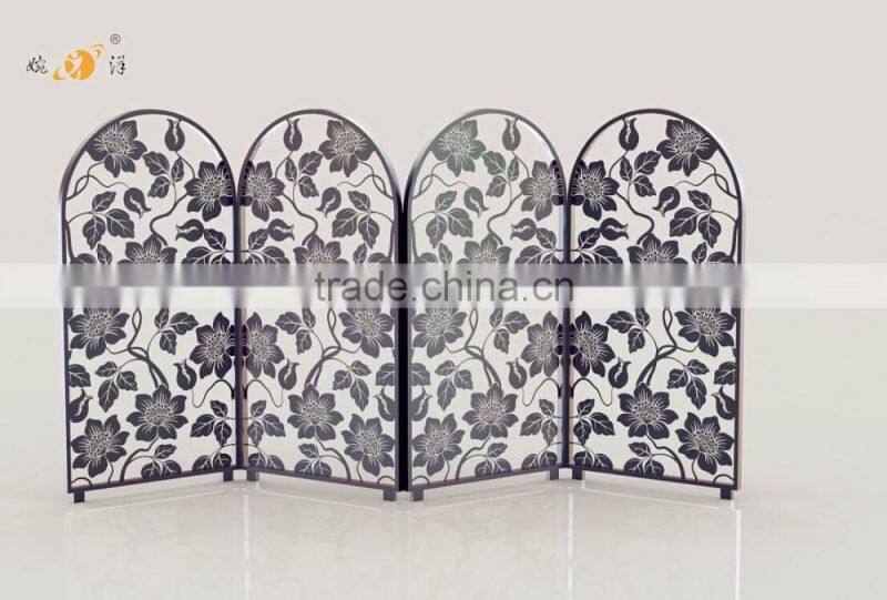 Continental restaurant decoration hollow with pulley metal screen