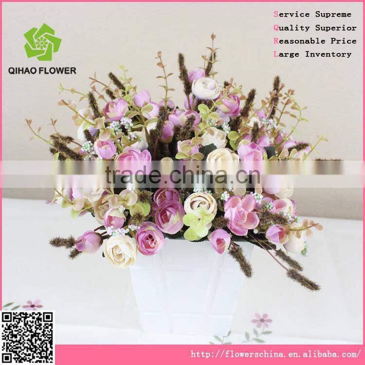 Autumnal artificial camellia flower decorative landscaping flower bouquet