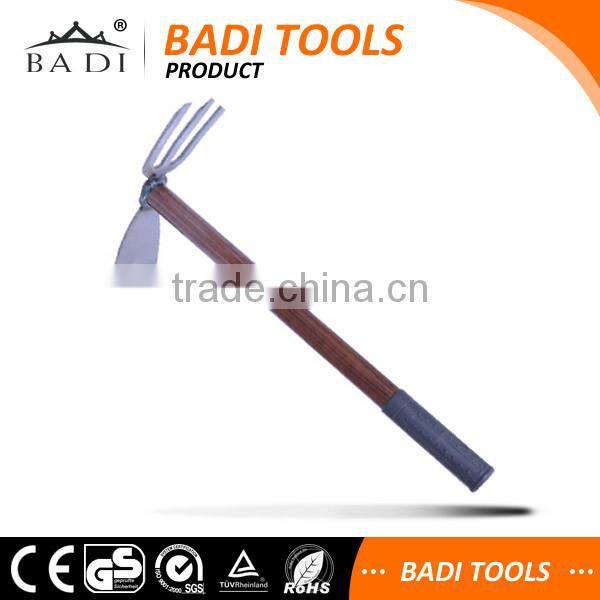 high carbon steel multifunction small garden farming hoe and rake