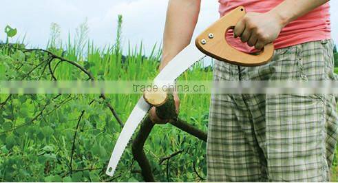 13inch Curved D Handle wooden Pruning garden cutting saw/hot saw