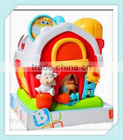baby kids activity farm house from dongguan icti factory high quality roler plasy farm house toy for kids