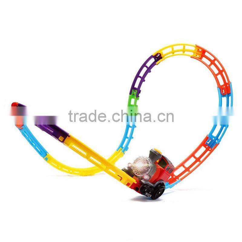 Kids amusement plastic magic toy train track for sale