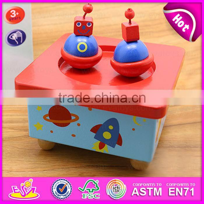 Customize promotion gift baby wooden music box movements W07B025-S
