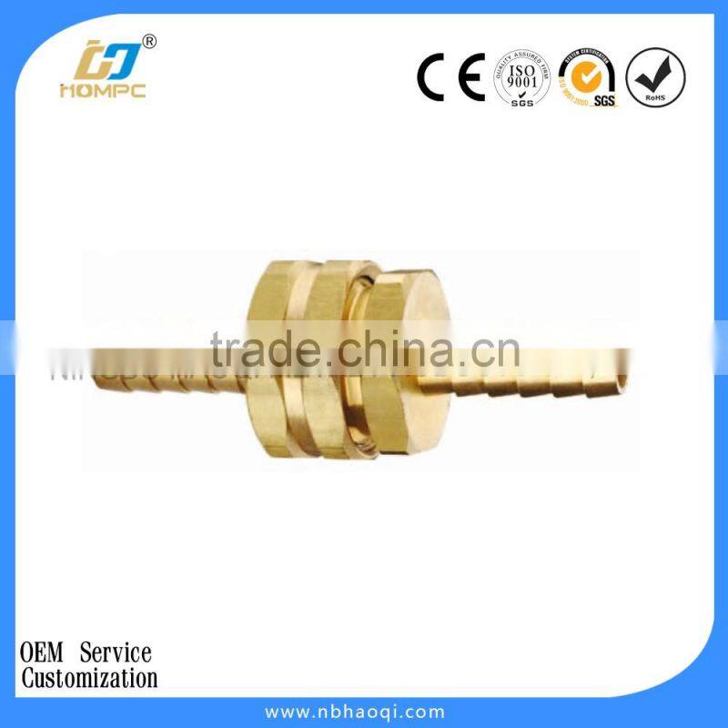 Brass hose barb connector hose fitting