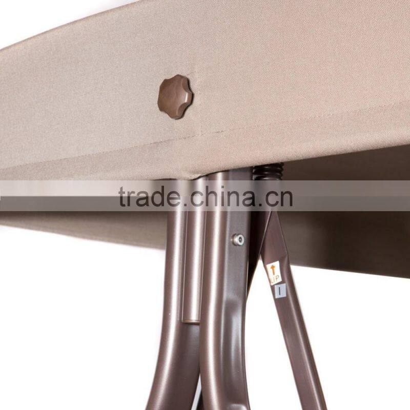 3 seat patio swing chair metal swing chair with steel frame for hot sale