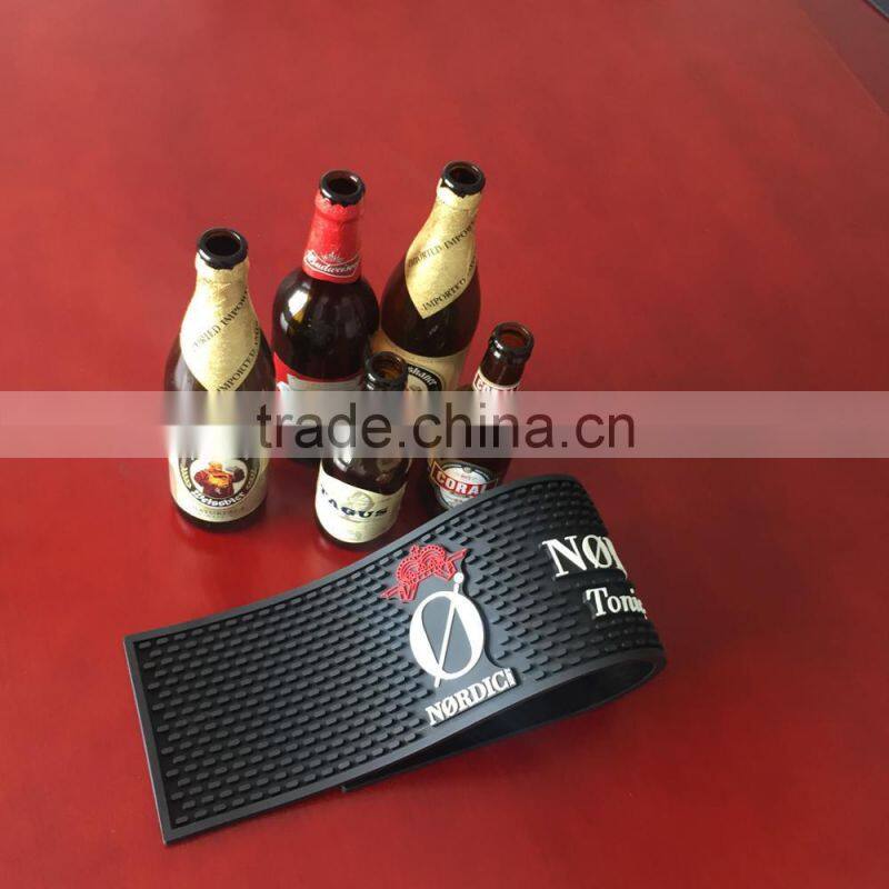 customized 3D logo pvc bar mat rubber bar mat