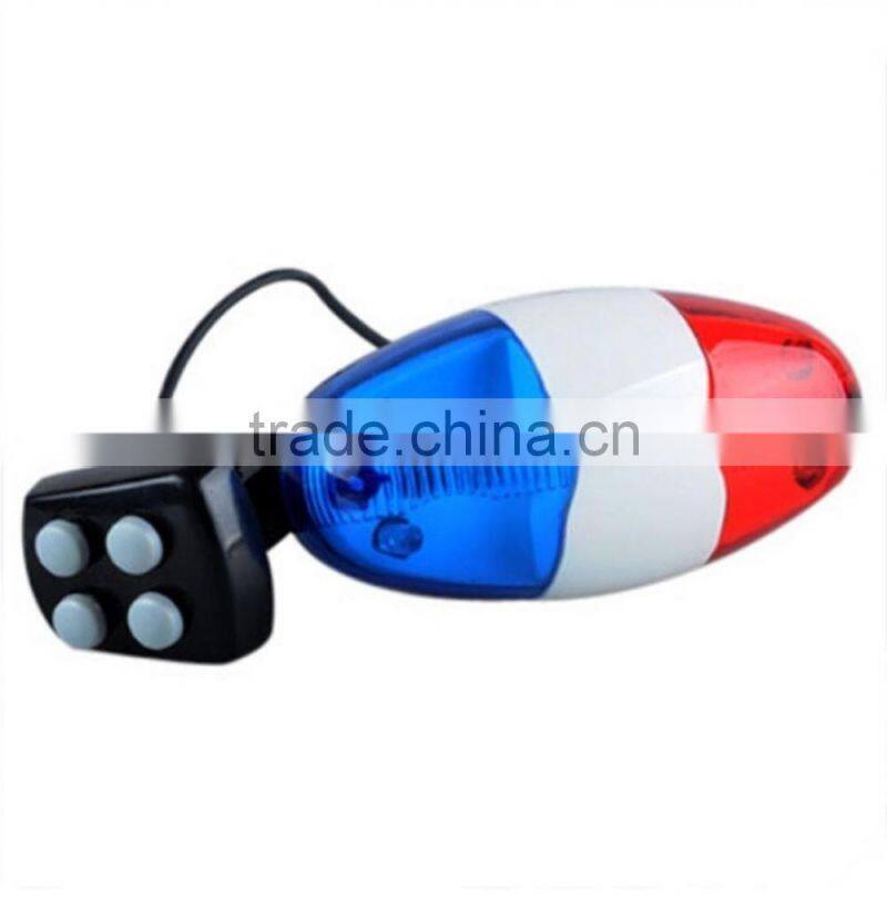 2016 New Cycling Bike Super loud Bicycle 6 LED Electronic Horn Bell Siren 4 Sounds electric horn sound pressure horn sound