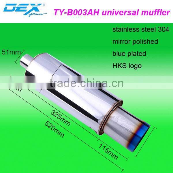 racing spare automotive part exhaust system universal muffler performance