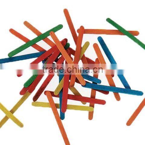 Wood Craft Sticks in Assorted Colors