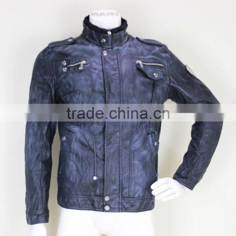 Slim Fit Mens Fashion PU Leather Jackets