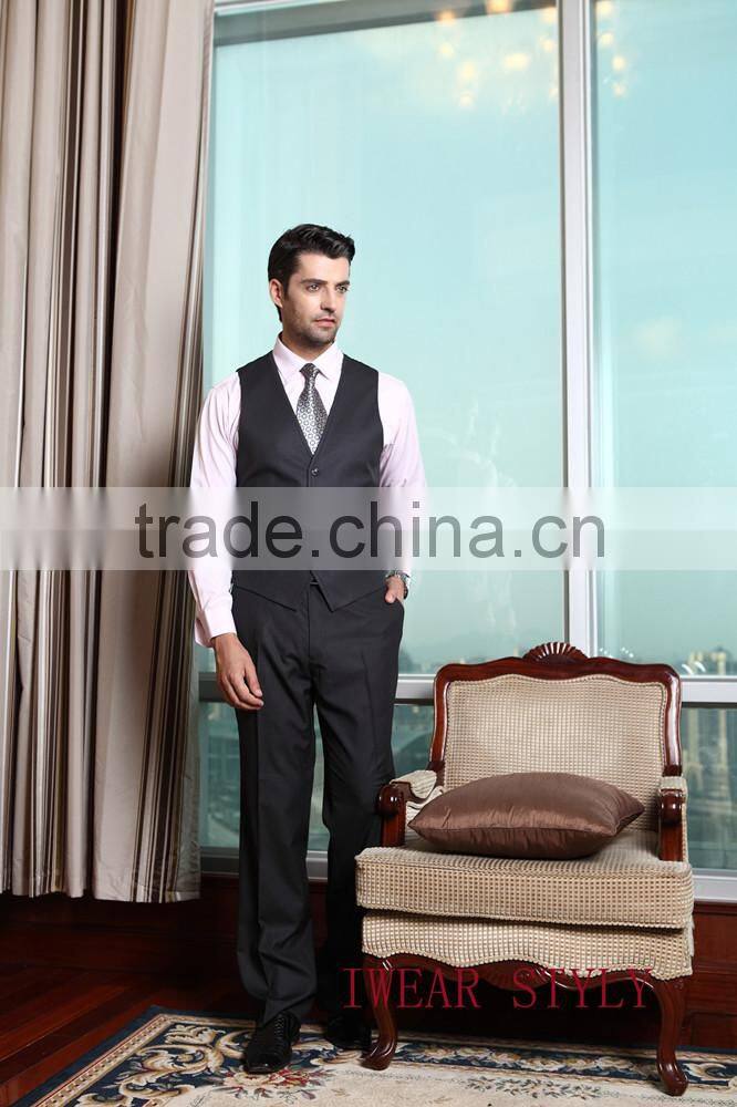 Stripe notch lapel 3pcs business suits for man/ suit men