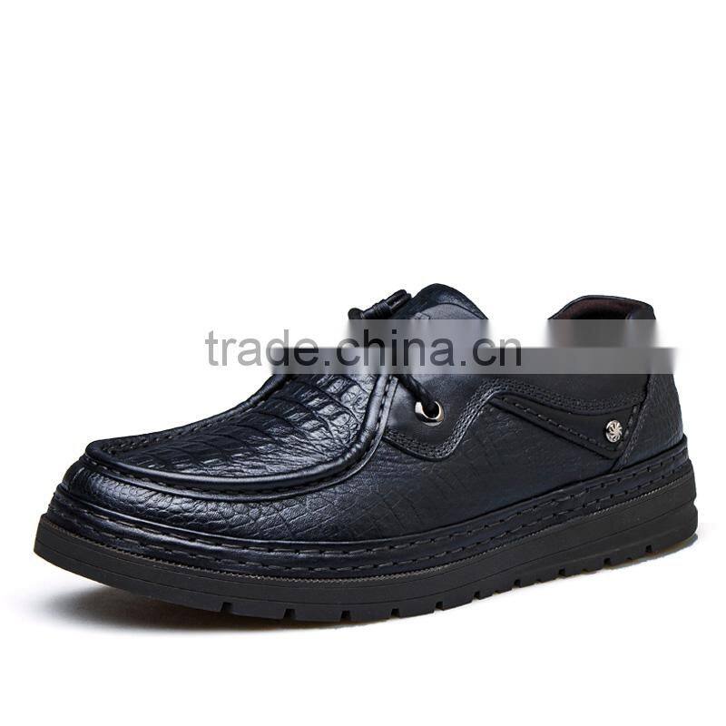 china brand formal Business men's shoes casual fashion sample for male, men casual shoes with top layer leather made in jinjiang