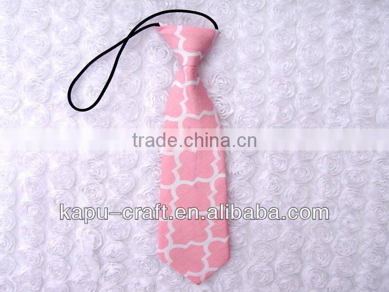 Hot pink quatrefoil cute baby tie pattern