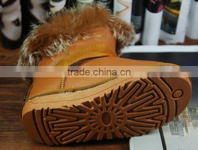 GZY Factory in china cheap mixed thicken kids snow boots