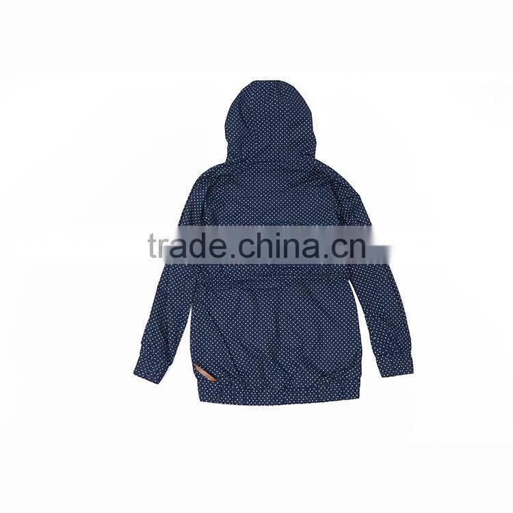 New fashion design winter plain dyed long sleeve custom jacket