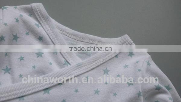 latest model fashion full printed long sleeve Kimono baby romper