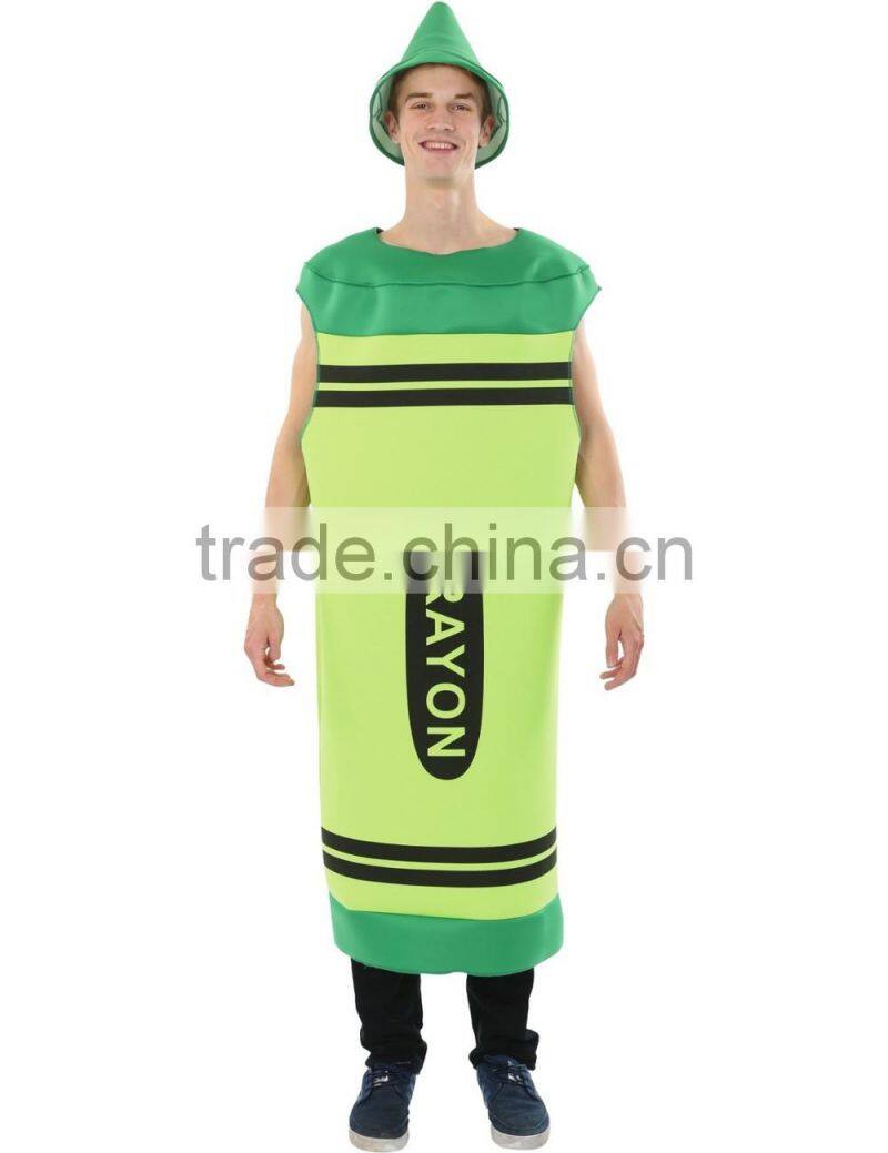 Adult Men's Green Crayon Costume