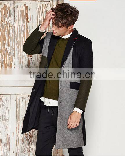 fashion design mid-long men coat winter coat