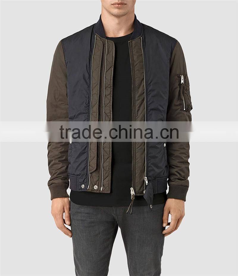 MGOO Custom Design Adult Mens Jackets And Blazers Quilted Padded Style Tops Zip Up Long Sleeves Tops