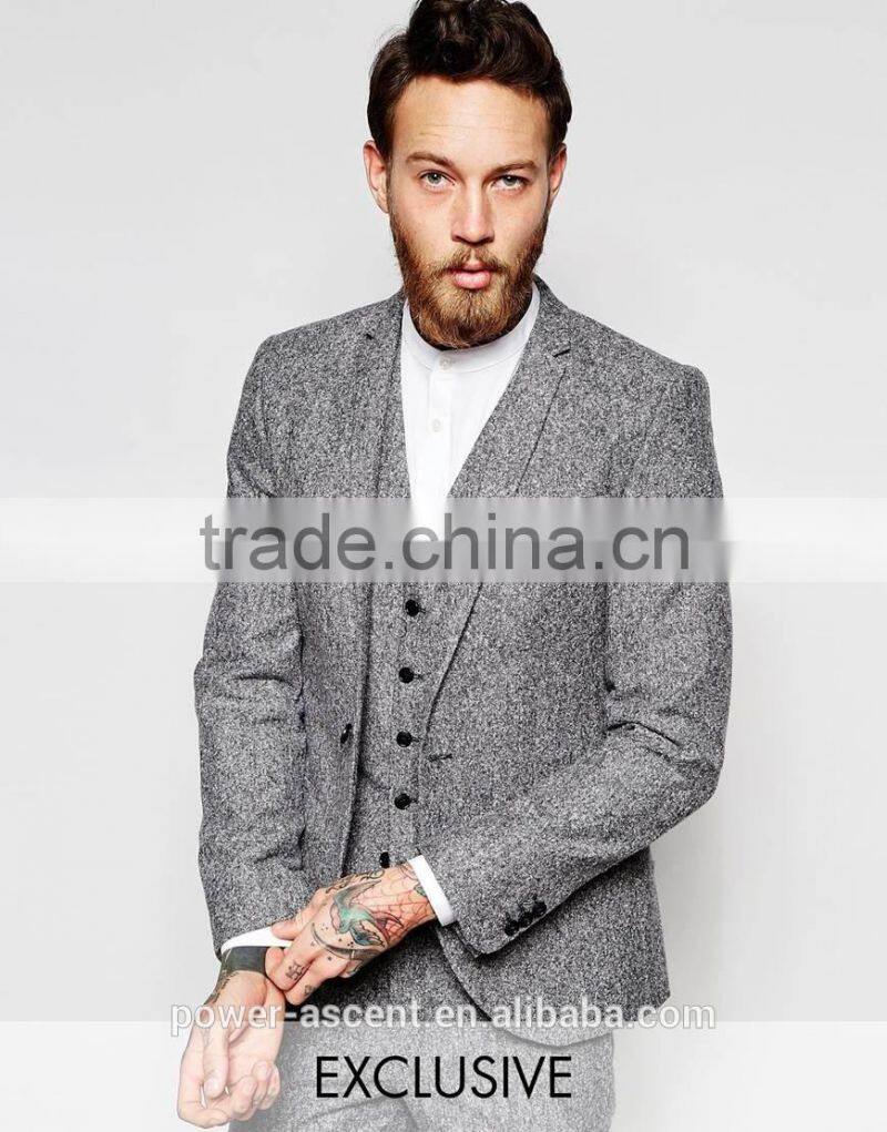 2016 men's suit jacket style long woolen winter jackets