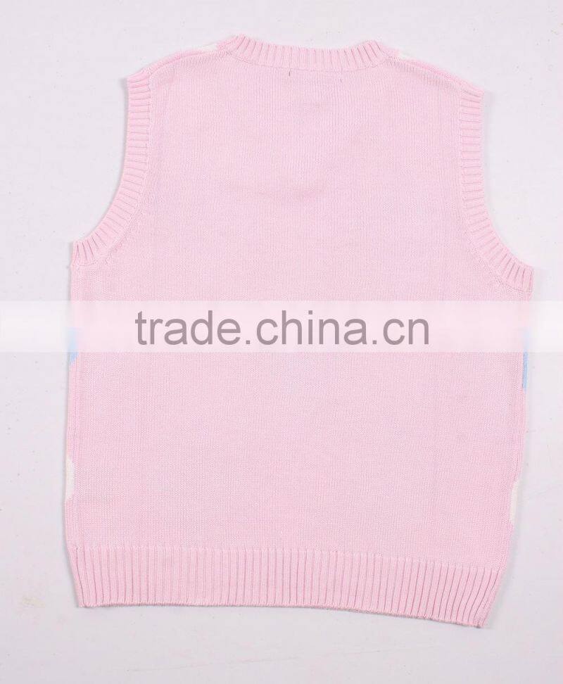 Wholesale Knit Pink Cool Sweater Vests