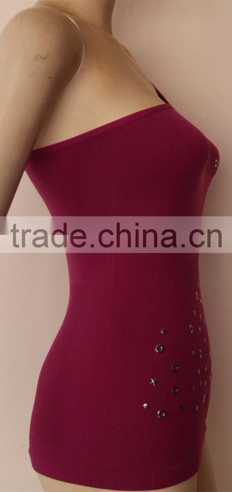 diamonds ironning seamless ladies fashion camisole top