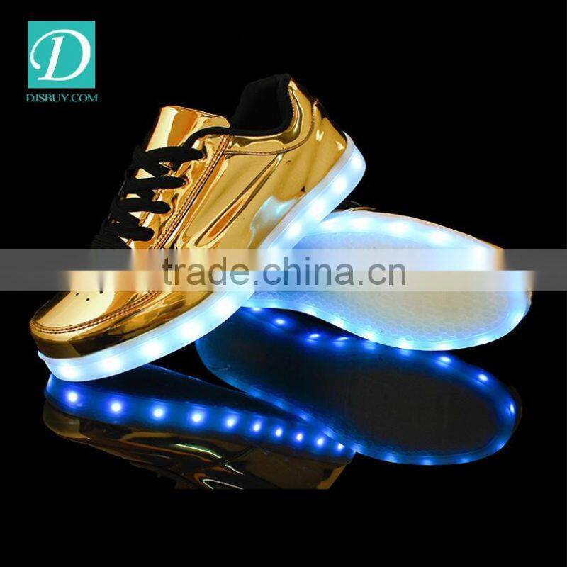 Wholesale Rechargeable Light Flashing Shoes LED Lace-up Flat Shoes