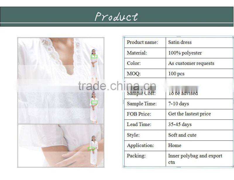 Luxury Women Satin Dress Skirt Sexy Transparent With Lace