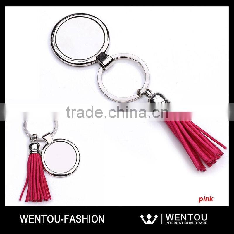 Vintage Gift Monogram Tassel Preppy Keychain